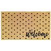BANZAII TEXTILE INNOVATOR ONLINE Banzaii Zerbino Ingresso Casa in Fibra di Cocco 40x70 cm, Tappeto Porta con Base Antiscivolo, Resistente e Ideale per Interno ed Esterno - Welcome