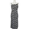 Zara Abito ZARA Donna MEDIO Maxi Zebra A Righe Nero Bianco Senza Maniche