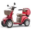 VEVOR Scooter Elettrico 4 Ruote per Disabili Anziani 1000W, Scooter Carico max. 226,8 kg, Autonomia 35 km, 3 Modalità di Velocità, Capacità di Salita da 20°, Cestino Portaoggetti