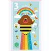 Danilo Promotions LTD Hey Duggee - Biglietto di auguri per 3° compleanno, multicolore, 22,7 x 12,7 cm