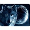 Silent Monsters Tappetino Mouse 24 x 20 cm piccolo, Lupo, Bordo tagliato al laser, Durevoli, antiscivolo e silenzioso, gioco, ufficio, casa, lavabile, arrotolabile, Tappetini per il Gaming Mousepad