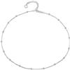 Aka Gioielli® - Collana Girocollo Donna con Perline in Argento 925, Placcato Oro Rosa o Giallo 18 kt - lunghezza regolabile