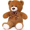 SNOWOLF orsacchiotto peluche Morbido simpatico orso bambola giocattolo animale regalo per i bambini ragazzi ragazze compleanno Natale San Valentino (60m, marrone scuro)