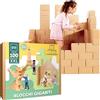 GIGI Bloks 100 Mattoncini Costruzioni Grandi per Bambini XXL Impilabili & Incastro | Cartone Blocchi Costruzioni per Bambini Robusti e Facili da Montare | Grandi Giochi Montessori Creativi & Educativi