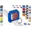 Print Worth 3D Supporto universale per guida a parete, adattatore Allstar per tutti gli attuatori Shelly (montabili in scatola) e molti altri, per il montaggio su guide da 35 mm o su pareti (blu (P