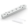 GASHER 1pezzi Alluminio 6 vie 8 porte collettore pneumatico blocco di distribuzione aria Splitter 1/4 porta di uscita 1/2 porta di alimentazione