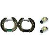 Brembo K 56 012 - Kit Ganasce Premontato - Posteriore | Compatibile con: NISSAN MICRA C+C III, MICRA III, NOTE, RENAULT CLIO III, CLIO III Grandtour, MODUS / GRAND MODUS