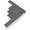 Herpa modellino aereo militare U.S. Air Force Northrop Grumman B-2A Spirit - 393rd Bomb Squadron "Tigers, miniatura in scala 1:200, pezzo da collezione, modello di aereo senza base, metallo