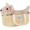 Histoire d'ours - Peluche Cane Fox - Avorio - 25 cm - I piccoli nomadi - HO3153