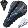 auvstar Coprisella in Gel per Bicicletta,Coprisedile per Bici,Traspirante Copri Sella Sellino Bici,Comodo Copri Sella Bici,Coprisella con Cuscino Morbido Bicicletta Urbana Montagna MTB (Gris)