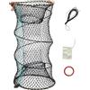 HNJKJEU Trappola per granchi, pieghevole, per la pesca, granchi, gamberetti, aragoste, anguilla, con corda in ghisa