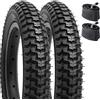 YUNSCM 12 1/2 pollici bicicletta pneumatici 12 1/2x2 1/4 and camera d'aria 12 1/2x2 1/4 CR202 Angled Valve Compatible with 12 1/2x2 1/4 bambino bicicletta - 2 Pack (Y-558)