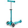 Micro® Mini Deluxe LED | Monopattino per bambini Premium 3 ruote con luci LED senza batterie| Manubrio regolabile e smontabile | Piattaforma antiscivolo | Giro inclinabile | Ragazzi e ragazze | +2