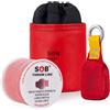 SOB Sacco da Lancio con Corda da Lancio, Sacco da Lancio + Corda da Lancio da 60 m per Arrampicata sugli Alberi, Lavoro sugli Alberi, Alpinismo (Rosso, 350g)