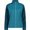 CMP - Giacca da donna ibrida in pile Highloft, Teal, 40