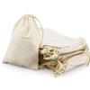 LWMLWM 50 sacchetti in cotone da 15 x 10 cm, con coulisse, piccoli sacchetti di stoffa per compleanni dei bambini, matrimoni e feste, sostenibili fai da te per dipingere in natura