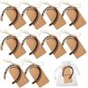 HMCEY 10 Pezzi Decorazione Ferro di Cavallo Portafortuna,Regalo Ferro di Cavallo da Appendere con Spago e Carta Kraft,Etichette Regalo in Carta Kraft,Cartoncini per Bomboniere per Matrimonio, Feste