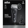 Braun SensoAdapt - Rasoio elettrico serie 8, testina e rifinitore di precisione 4+1, per qualsiasi densità di barba, fino a 60 minuti, 5 in 1 SmartCare Center, rasoio da uomo a secco e bagnato, 8663CC