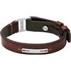 Fossil Machine JF04963040 - Braccialetto da uomo in pelle multicolore