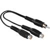 Hama 1 adattatore per presa CCH - 2 prese cinch (RCA, adattatore, cavo, flessibile, audio, accessori, cavo) nero