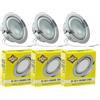 JungesLicht - Faretto da incasso alogeno 12V G4 20W, foro 55-60mm adatto, profondità 23mm, diametro esterno 73mm, (lampadina inclusa, adatto per LED), dimmerabile, lampada per mobili, lampada per