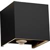 Klighten Lampada da esterno, 12W Applique da Parete con sensore di movimento per luci esterni/interni Lampada da parete con fascio regolabile IP65 Impermeabile 6000K, Nero