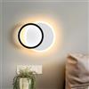 ZTWLEED Applique da Parete LED 22W 2400LM Rotondo,3 Temperature di Colore | Lampada da Parete Moderna per Interni 110-240V,3000K/4000K/6000K per Soggiorno Camera da Letto Scala Corridoio