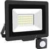 SKYWORLD Fari LED da Esterno,30W Faretto LED da Esterno con Sensore di Movimento 1 pezzi,Bianco Freddo Super Luminosa Faro LED Esterno Per Giardino Garage Strada Patio Terrazza Cortile