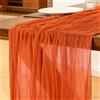Foatcox Runner da Tavolo Arancione, 300 x 90 cm Runner da Tavolo in Garza Bohémien Adatto per Matrimoni, Feste, Natale, Capodanno, Baby Shower, Addii al Nubilato e Decorazioni da Tavola