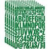 PATIKIL Kit Adesivi Vinile Lettere e Numeri, 612pz 6 Fogli Adesivi Autoadesivi per Cartello Cassette Postali Indirizzo Fai da Te Artigianato Carta (Verde Scuro)