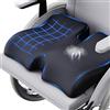 Benazcap Cuscino Sedia Ufficio, Cuscino Ergonomico di Seduta Ortopedico per Alleviare la Pressione di Coccige, Sciatica, Cuscino di Seduta in Memory per Sedia a Rotelle