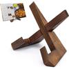 FOSDICK Supporto Porta Piatti da Esposizione in Legno, Porta Foto da Tavola, Espositore Portas Piatti, Cavalletto per Cornici, Dischi Vinile e Libri, Decorazione da Tavolo o Cucina
