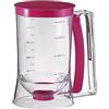 WANGZAIZAI Dosatore di impasto per torte Dispenser di impasto per torte Dispenser di impasto per cialde Dosatore di impasto con coperchio e scala Strumento per pasticceria fai da te Utilizzato per