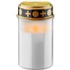 goobay Luce funeraria a LED con timer/funzionamento a batteria/candele a LED, per esterni, cimitero, luce eterna/lampada tomba/bianca, batteria 2 x C/LR14 (non inclusa nella confezione), 74367