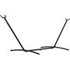 Outsunny Supporto per amaca da giardino,struttura amaca regolabile in metallo carico 120Kg, per esterno, 280x120x110cm, Nero | Aosom Italy