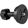 Andoer 75 millimetri Mezzo Pallino Adattatore Flat to Bowl con viti da 1/4 e 3/8 per fotocamera rigida DSLR a treppiedi a testa fluida