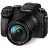 Panasonic Lumix G80H | Fotocamera ibrida Tropicalizzata + Lente Lumix 14-140mm (sensore 4/3 16MP, Dual Stab., Mirino OLED, display oriente. tact., AF DFD, Video 4K) Nero - Versione francese