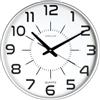 Unilux Orologio da Tavolo Maxi Pop Silenzioso e leggibile Fino a 150 m, Diametro 37,5 cm, Metallo Grigio, 38 x 38 x 4,3 cm