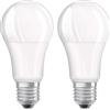 OSRAM Bellalux Goccia Lampadina LED, 13 W Equivalenti 100 W, Attacco E27, Luce Naturale 4000K, Confezione da 2 Pezzo