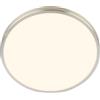 BRILONER - Lampada da soffitto a LED con cornice decorativa, luce bianca calda, 17,5W, 2400lm, lampadina a LED, lampada da soffitto, lampada da soggiorno, lampada da cucina, 33 x 6 cm, nichel opaco