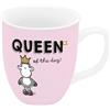 Sheepworld Tazza da caffè Queen of the day | Mini tazza con scritta in porcellana, 10 cl | regalo per lei, fidanzata, sorella, collega, 74726