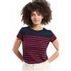 Armor-lux Armor Lux Marinière etel Héritage Femme, T-Shirt Donna, Multicolore (Ii9 Rich Navy/Braise Ii9), 48 (Taglia Produttore: 4)