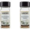 UBENA, Rosmarino Tagliato, Aroma Intenso e Speziato, Ideale per insaporire Carne, Marinature e Salse, Formato Vasetto da 18 gr (Confezione da 2)