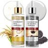 lofuanna Peel Shot Glow Rice Peeling Ampoule, Serum viso esfoliante di riso nero e bianco delicato per viso e corpo, ridurre i pori e idratare profondamente per tutti i tipi di pelle