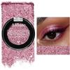 DE'LANCI Ombretto rosa glitterato, ombrett shimmer altamente pigmentato, ombretto metallizzato ad alto pigmento, impermeabile e a lunga durata, vegano e senza talco #21H