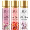 SO...? So…? Unique Womens Summer Breeze Bundle Sweet Pea, Coral, White Blossom Body Mist Spray Mixed Fragrance Set 150ml (Pack of 3)