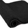 wyewye Tappetino da bagno in microfibra, zerbino 2 cm, tappeto da bagno super spesso, tappeto da bagno super assorbente, 60 x 90 cm, nero