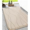chakme Tappetino da bagno in memory foam, antiscivolo, lavabile, morbido e assorbente, per bagno, colore beige, 43 x 61 cm