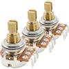Musiclily Pro Metrica A250K Mini Potenziometro Split Shaft 9,5mm 3 Pezzi
