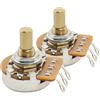 Musiclily Pro HD A1Meg Potenziometro Metrico Solid Short Shaft 6,5mm 2Pezzi | Ottone,Logaritmico Pots ,per Chitarra Elettrica Jazzmaster Jaguar Basso